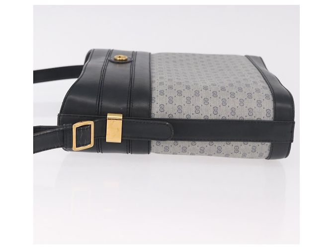 GUCCI Micro GG Supreme Shoulder Bag PVC Navy Gold 001 109 0579 - vista 4