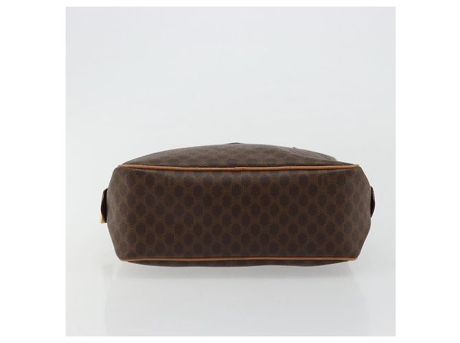 Céline CELINE Macadam Canvas Hand Bag PVC Leather Brown Gold - vista 5