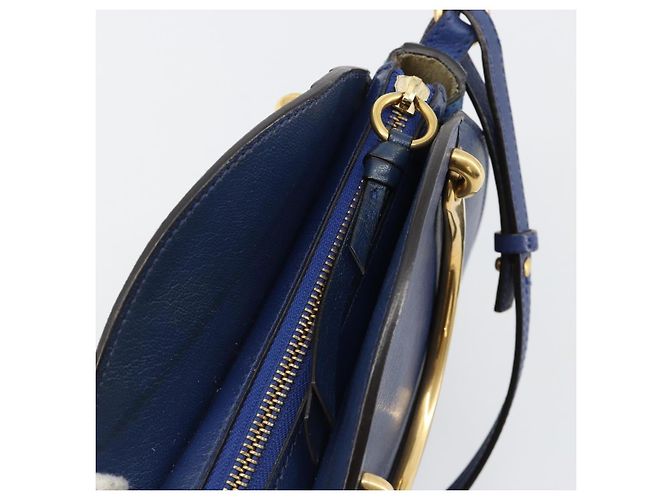 Chloé Chloe Pixy Hand Bag Leather 2way Black Gold - vista 10