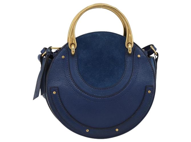 Chloé Chloe Pixy Hand Bag Leather 2way Black Gold - vista 13