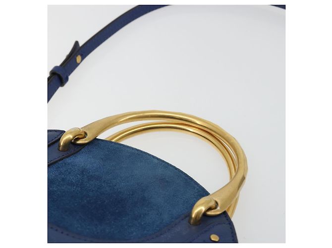 Chloé Chloe Pixy Hand Bag Leather 2way Black Gold - vista 14