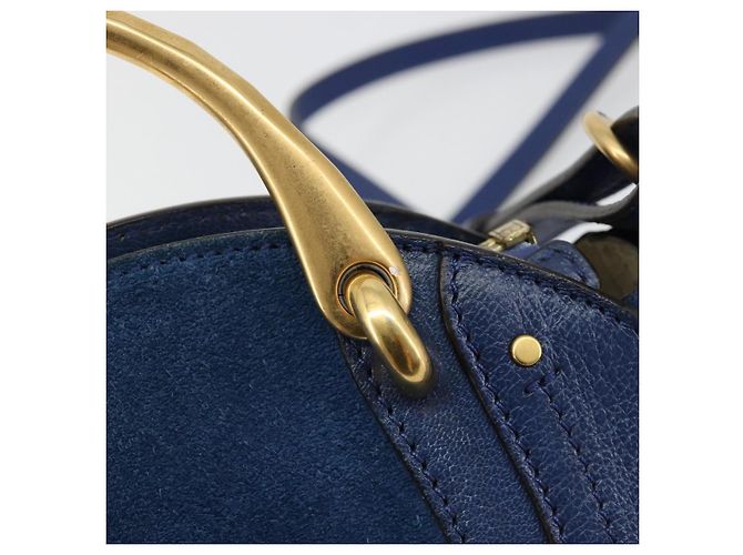 Chloé Chloe Pixy Hand Bag Leather 2way Black Gold - vista 19