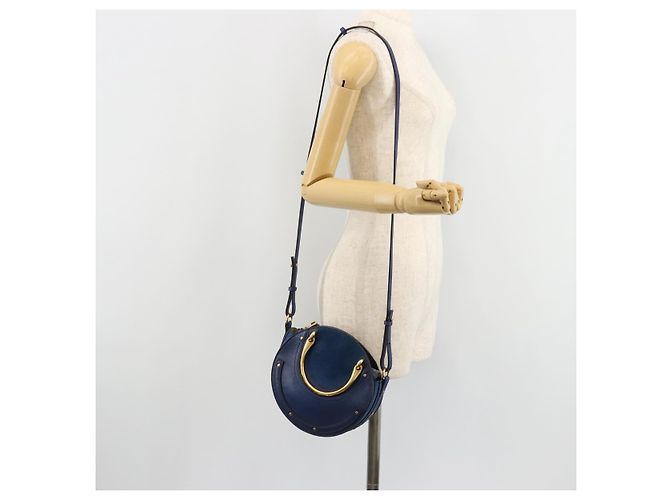 Chloé Chloe Pixy Hand Bag Leather 2way Black Gold - vista 24