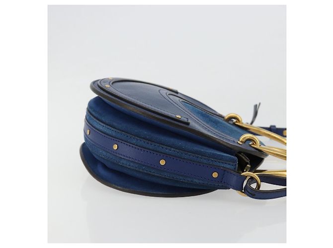 Chloé Chloe Pixy Hand Bag Leather 2way Black Gold - vista 3