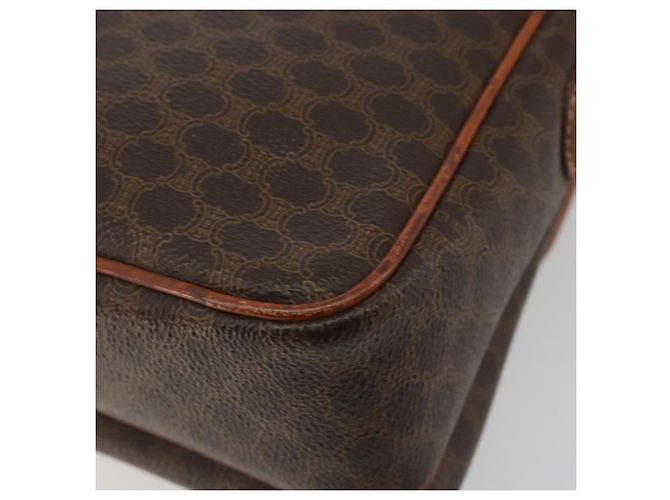 Céline CELINE Macadam Canvas Shoulder Bag PVC Leather Brown Gold - vista 16