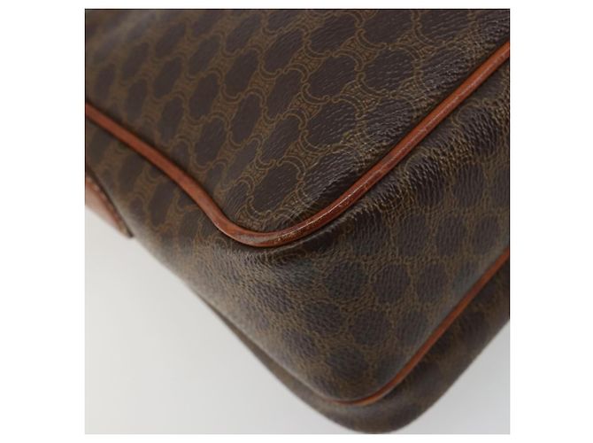 Céline CELINE Macadam Canvas Shoulder Bag PVC Leather Brown Gold - vista 17