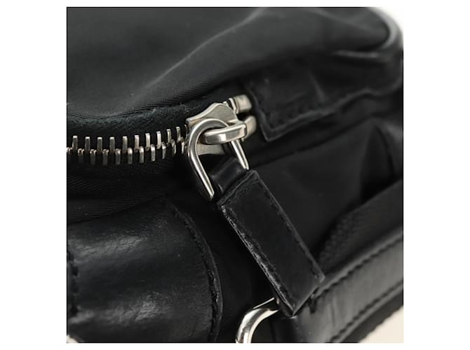 PRADA Shoulder Bag Nylon Black Silver - vista 21