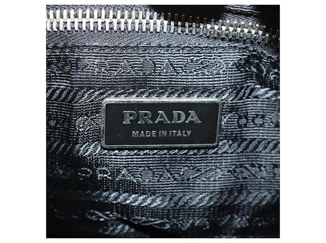 PRADA Shoulder Bag Nylon Black Silver - vista 23