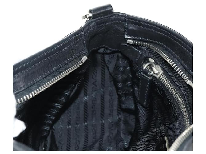 PRADA Shoulder Bag Nylon Black Silver - vista 25