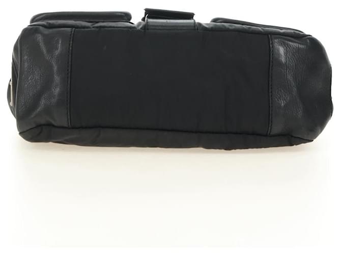 PRADA Shoulder Bag Nylon Black Silver - vista 5