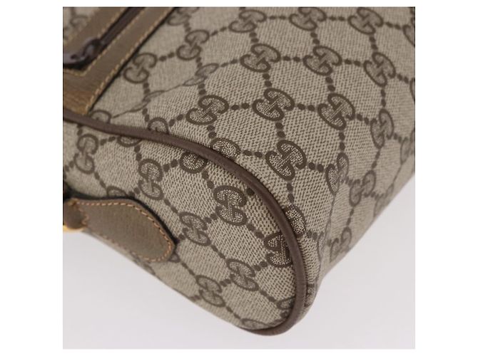 GUCCI GG Supreme Web Sherry Line Bag PVC Beige Gold 56 02 005 - vista 14