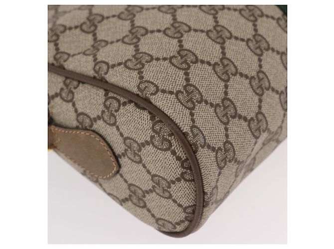 GUCCI GG Supreme Web Sherry Line Bag PVC Beige Gold 56 02 005 - vista 16