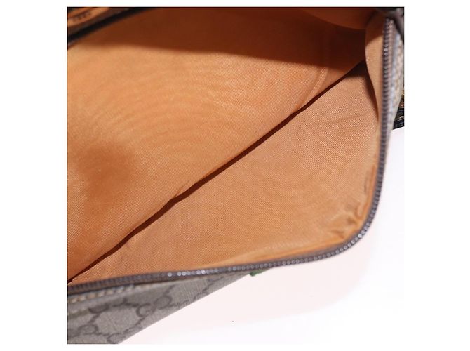 GUCCI GG Supreme Web Sherry Line Bag PVC Beige Gold 56 02 005 - vista 24