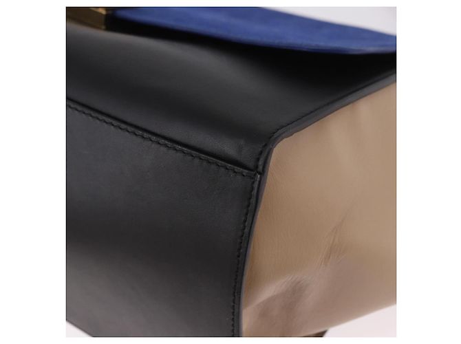 Céline CELINE Trapeze Hand Bag Leather 2way Black Gold - vista 16