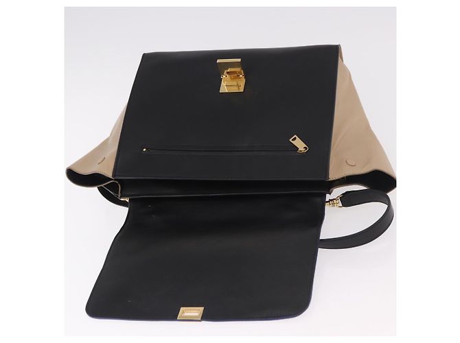 Céline CELINE Trapeze Hand Bag Leather 2way Black Gold - vista 20