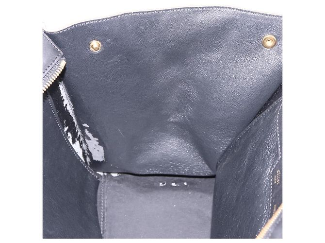 Céline CELINE Trapeze Hand Bag Leather 2way Black Gold - vista 23
