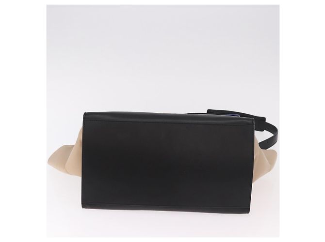 Céline CELINE Trapeze Hand Bag Leather 2way Black Gold - vista 5