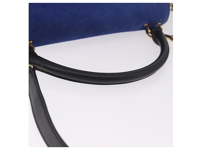 Céline CELINE Trapeze Hand Bag Leather 2way Black Gold - vista 7