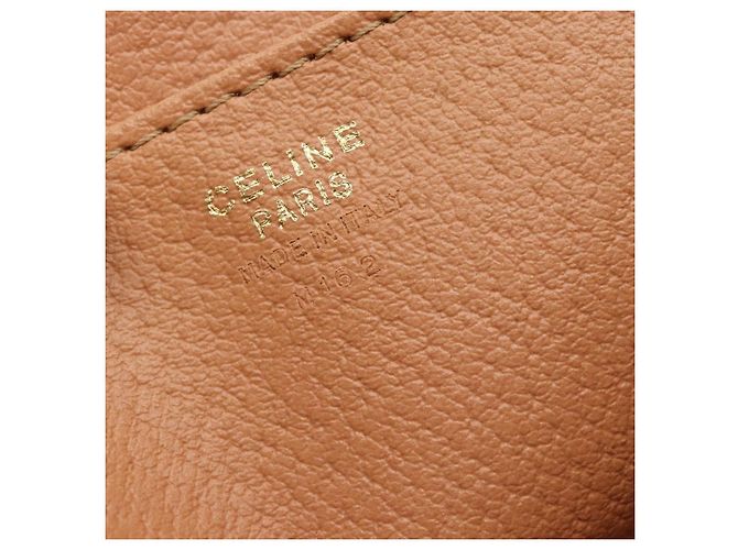 Céline CELINE Macadam Canvas Hand Bag PVC Leather Brown Gold - vista 11