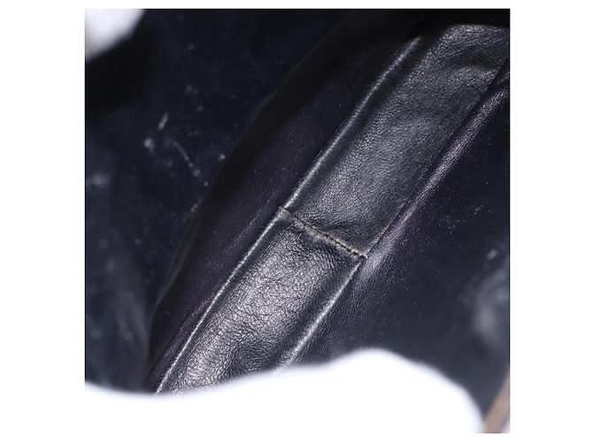 GUCCI Shoulder Bag Leather Navy Gold - vista 20