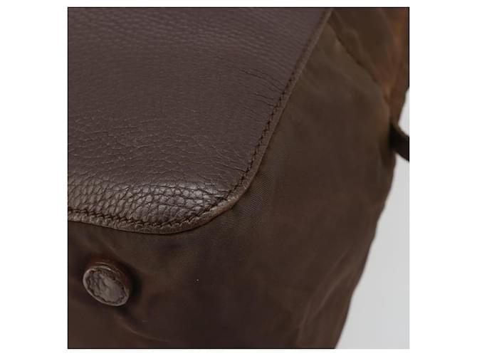 PRADA Hand Bag Leather Brown Gold - vista 15