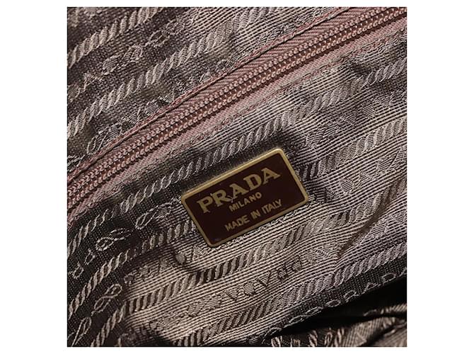 PRADA Hand Bag Leather Brown Gold - vista 19