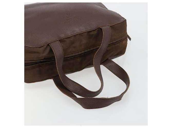 PRADA Hand Bag Leather Brown Gold - vista 7