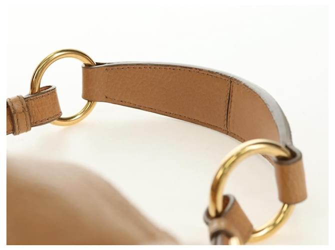 PRADA Shoulder Bag Leather Beige Gold - vista 14