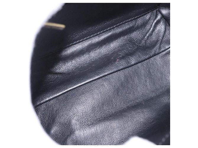 Salvatore Ferragamo Vala Chain Shoulder Bag Suede 2way Black Gold - vista 11