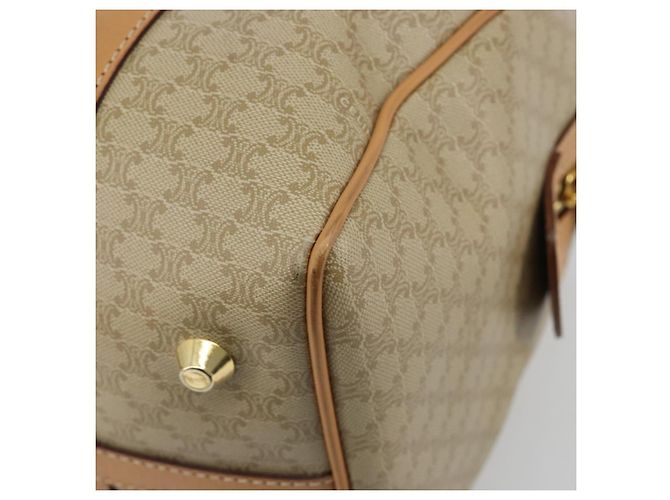 Céline CELINE Macadam Canvas Hand Bag PVC Beige Gold - vista 15
