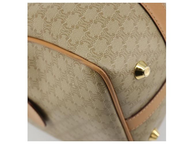 Céline CELINE Macadam Canvas Hand Bag PVC Beige Gold - vista 16