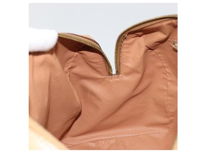 Céline CELINE Macadam Canvas Hand Bag PVC Beige Gold - vista 21