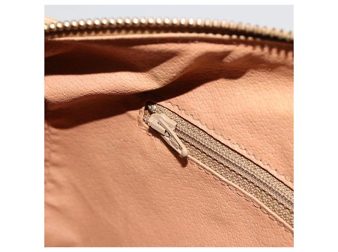 Céline CELINE Macadam Canvas Hand Bag PVC Beige Gold - vista 22
