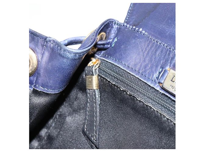 LOEWE Chain Hand Bag Leather Purple Gold - vista 22