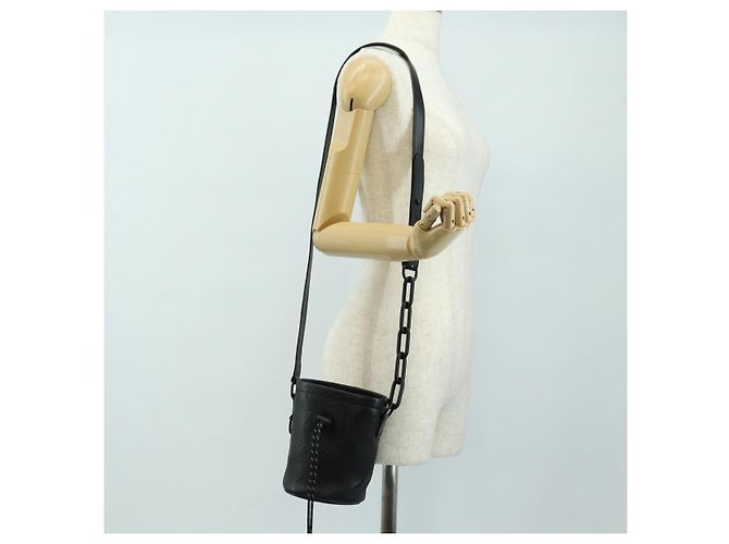 LOUIS VUITTON Monogram Shadow Chalk Nanobag Bag Black M44628 LV - vista 25
