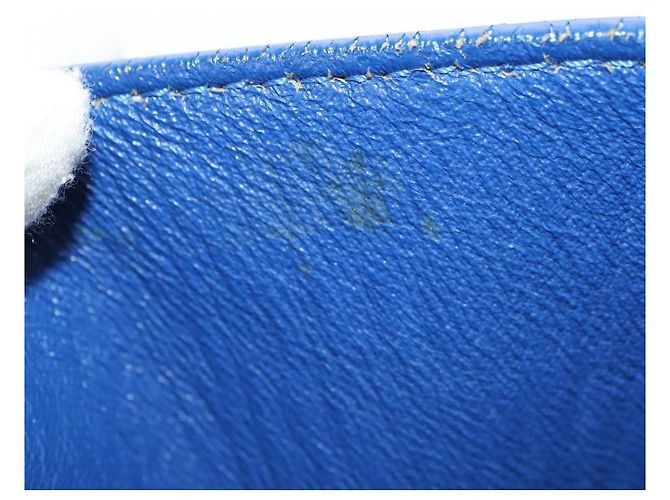 Céline CELINE Micro shopper Hand Bag Leather Blue Gold - vista 10