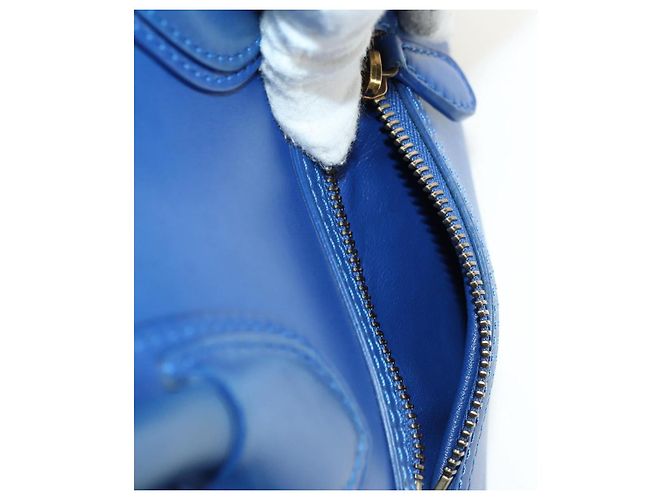 Céline CELINE Micro shopper Hand Bag Leather Blue Gold - vista 20