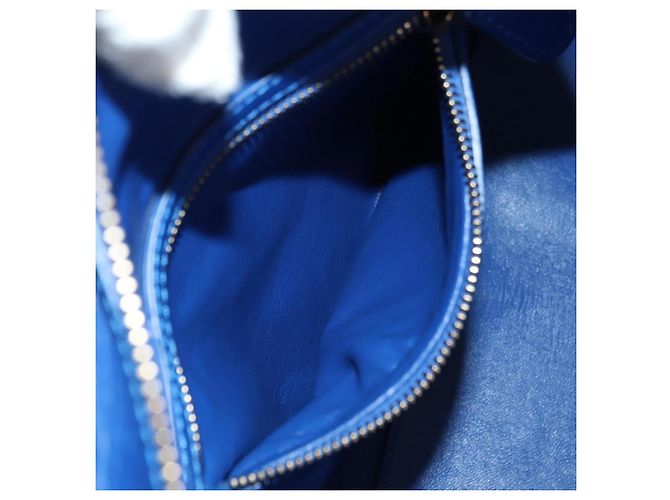 Céline CELINE Micro shopper Hand Bag Leather Blue Gold - vista 26