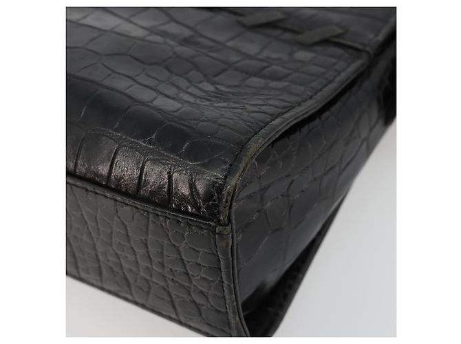 SAINT LAURENT Hand Bag Embossed leather Black Gold - vista 14