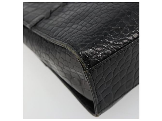 SAINT LAURENT Hand Bag Embossed leather Black Gold - vista 15