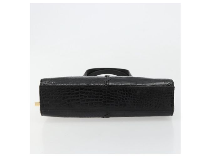 SAINT LAURENT Hand Bag Embossed leather Black Gold - vista 5
