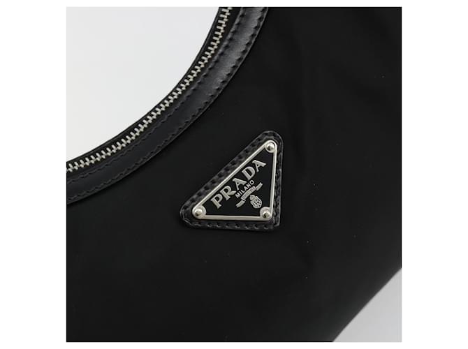 PRADA Shoulder Bag Nylon Black Silver - vista 18