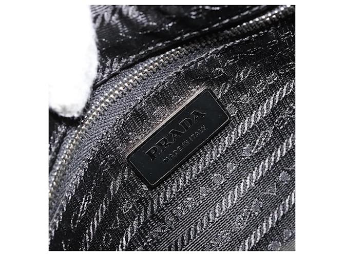 PRADA Shoulder Bag Nylon Black Silver - vista 19