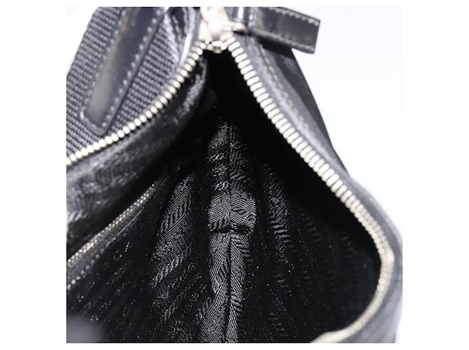 PRADA Shoulder Bag Nylon Black Silver - vista 20