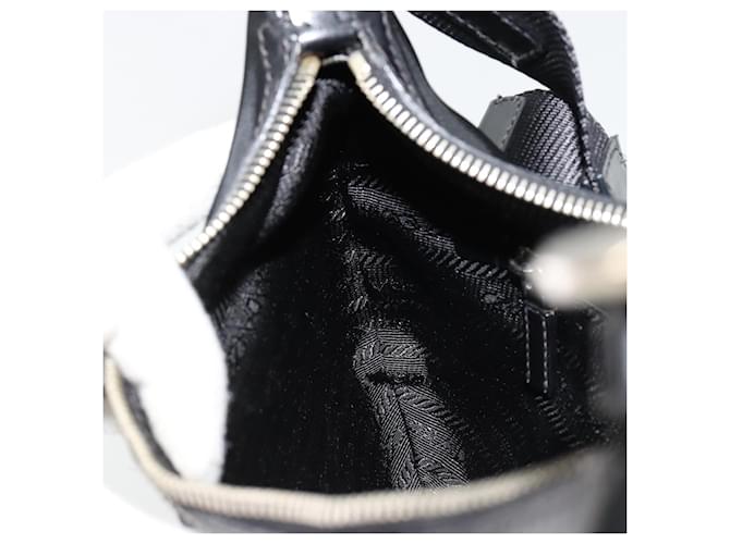 PRADA Shoulder Bag Nylon Black Silver - vista 21