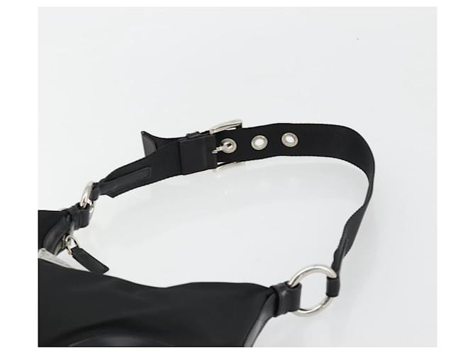 PRADA Shoulder Bag Nylon Black Silver - vista 8