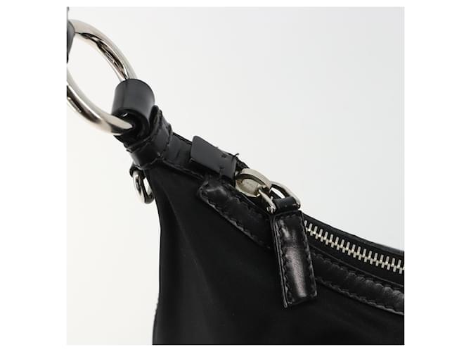 PRADA Shoulder Bag Nylon Black Silver - vista 9