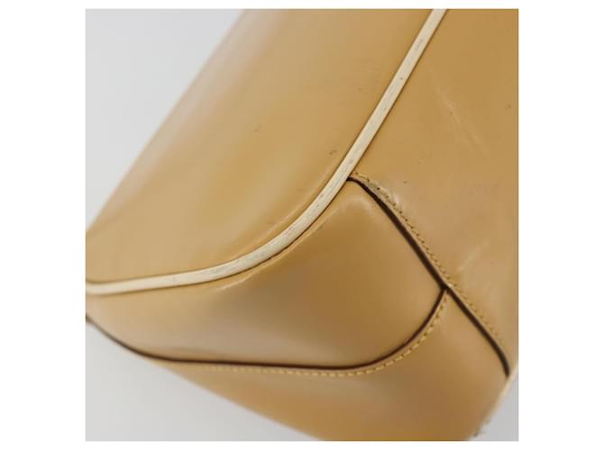 PRADA Shoulder Bag Leather Beige Gold - vista 16