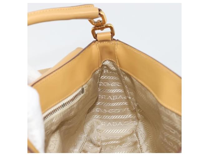 PRADA Shoulder Bag Leather Beige Gold - vista 20