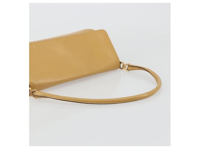 PRADA Shoulder Bag Leather Beige Gold - vista 7